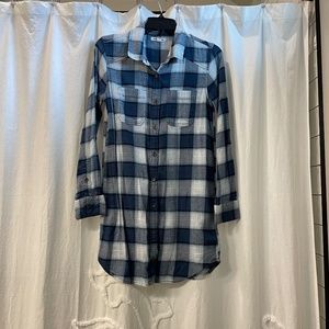 Women’s Billabong Flannel Shirt Dress US Size 5/6